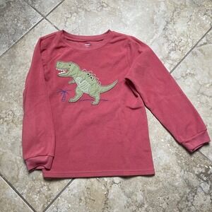 Carters Boys Fleece Pullover Shirt Size 8 Dinosaur Graphic Long‎ Sleeve Top